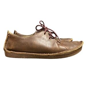 Clarks Brown Leather Flats